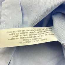 Load image into Gallery viewer, Boys David Jones, blue long sleeve dress shirt, EUC, size 7,  