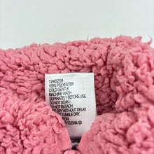 Load image into Gallery viewer, Girls Mango, pink teddy fleece sweater / jumper, FUC, size 1,  