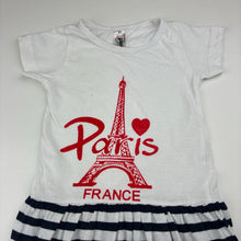 Load image into Gallery viewer, Girls MNF, cotton short sleeve dress, FUC, size 2, L: 48cm