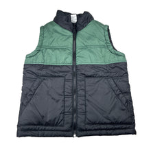 Load image into Gallery viewer, Boys Urban Supply, black &amp; green puffer vest, GUC, size 7,  