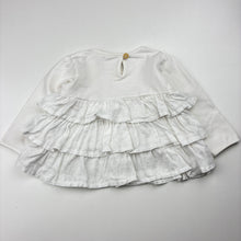 Load image into Gallery viewer, Girls ALEX &amp; ANT, tiered long sleeve top, light mark on cuff, FUC, size 000,  