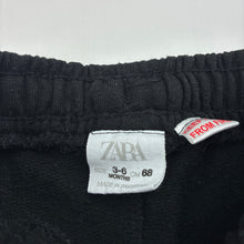 Load image into Gallery viewer, Boys Zara, black track pants, elasticated, GUC, size 00,  