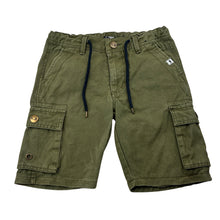 Load image into Gallery viewer, Boys Bad Boy, khaki cotton cargo shorts, adjustable, GUC, size 7,  