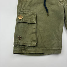 Load image into Gallery viewer, Boys Bad Boy, khaki cotton cargo shorts, adjustable, GUC, size 7,  
