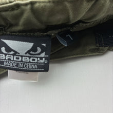 Load image into Gallery viewer, Boys Bad Boy, khaki cotton cargo shorts, adjustable, GUC, size 7,  