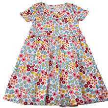 Load image into Gallery viewer, Girls Anko, floral cotton dress, marks on front, FUC, size 7, L: 61cm