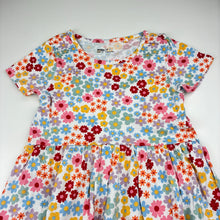Load image into Gallery viewer, Girls Anko, floral cotton dress, marks on front, FUC, size 7, L: 61cm