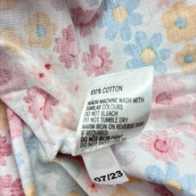 Load image into Gallery viewer, Girls Anko, floral cotton dress, marks on front, FUC, size 7, L: 61cm