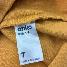 Load image into Gallery viewer, Boys Anko, navy, grey &amp; mustard long sleeve top, FUC, size 7,  
