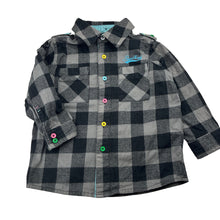 Load image into Gallery viewer, Boys Kids Stuff, checked flannel cotton long sleeve shirt, GUC, size 2,  