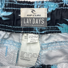 Load image into Gallery viewer, Boys RIP CURL, LAY DAYS lightweight board shorts, elasticated, FUC, size 2,  