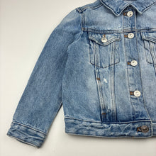 Load image into Gallery viewer, Unisex Zara, distressed denim jacket, FUC, size 6,  