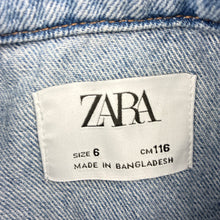 Load image into Gallery viewer, Unisex Zara, distressed denim jacket, FUC, size 6,  