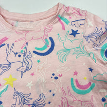 Load image into Gallery viewer, Girls Primark, cotton tee / top, unicorns, FUC, size 5-6,  