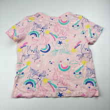 Load image into Gallery viewer, Girls Primark, cotton tee / top, unicorns, FUC, size 5-6,  