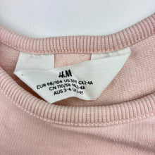 Load image into Gallery viewer, Girls H&amp;M, cotton long sleeve top, unicorn, FUC, size 3-4,  