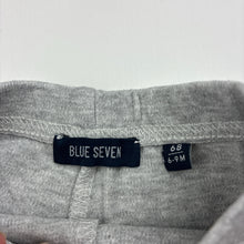 Load image into Gallery viewer, Unisex BLUE SEVEN, grey marle pants / bottoms, elasticated, FUC, size 0,  