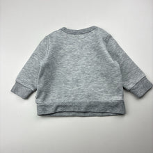 Load image into Gallery viewer, Unisex Bonds, grey marle sweater / jumper, discolouration at neck, FUC, size 00,  