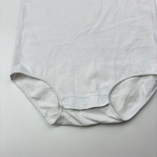 Load image into Gallery viewer, Unisex Bonds, white stretchy singletsuit romper, FUC, size 2,  