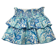 Load image into Gallery viewer, Girls lined, tiered cotton skirt, elasticated, FUC, size 4,  