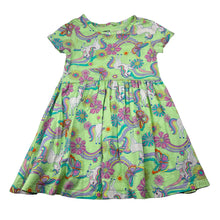 Load image into Gallery viewer, Girls Anko, cotton casual dress, unicorns, FUC, size 3, L: 52cm