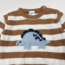 Load image into Gallery viewer, Boys Anko, knitted cotton sweater / jumper, dinosaur, GUC, size 0,  