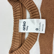 Load image into Gallery viewer, Boys Anko, knitted cotton sweater / jumper, dinosaur, GUC, size 0,  