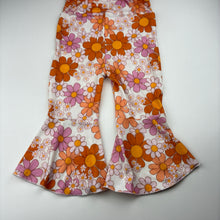 Load image into Gallery viewer, Girls floral, flared lightweight jumpsuit, no labels, shoulder to crotch: 40cm, Inside leg: 25cm, GUC, size 1,  