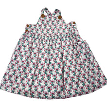 Load image into Gallery viewer, Girls Jack &amp; Milly, cotton lined organic cotton/linen dress, discolouration back hem, FUC, size 3, L: 50cm
