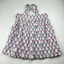 Load image into Gallery viewer, Girls Jack &amp; Milly, cotton lined organic cotton/linen dress, discolouration back hem, FUC, size 3, L: 50cm