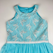 Load image into Gallery viewer, Girls Disney, Frozen 2 Elsa &amp; Nock party dress, light marks, FUC, size 5, L: 61cm at front approx