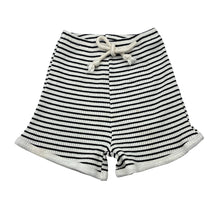 Load image into Gallery viewer, Unisex striped, stretchy ribbed shorts, elasticated, FUC, size 2,  