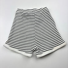Load image into Gallery viewer, Unisex striped, stretchy ribbed shorts, elasticated, FUC, size 2,  