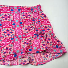 Load image into Gallery viewer, Girls Target, cotton lined colourful skirt, elasticated, GUC, size 8,  
