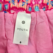 Load image into Gallery viewer, Girls Target, cotton lined colourful skirt, elasticated, GUC, size 8,  