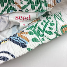 Load image into Gallery viewer, Boys Seed, lightweight cotton shorts, elasticated, FUC, size 4,  