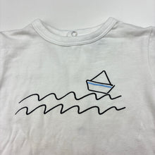 Load image into Gallery viewer, Unisex Babybol, stretchy tee / top, boat, FUC, size 12 months,  