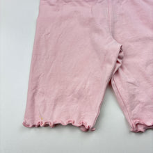 Load image into Gallery viewer, Girls Primark, pink bike shorts, yellow marks front hem, FUC, size 4-5,  
