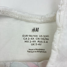 Load image into Gallery viewer, Girls H&amp;M, cotton singlet top, unicorn, light marks, FUC, size 3-4,  