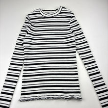Load image into Gallery viewer, Girls Anko, ribbed stretchy striped long sleeve top, GUC, size 10,  