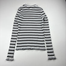 Load image into Gallery viewer, Girls Anko, ribbed stretchy striped long sleeve top, GUC, size 10,  
