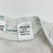 Load image into Gallery viewer, Unisex Carters, cotton bodysuit / romper, GUC, size 0000-000,  
