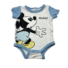 Load image into Gallery viewer, Boys Disney, Mickey Mouse cotton bodysuit / romper, wash dade, FUC, size 000,  