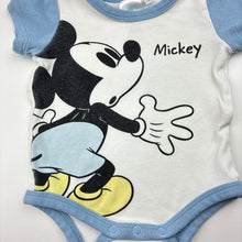 Load image into Gallery viewer, Boys Disney, Mickey Mouse cotton bodysuit / romper, wash dade, FUC, size 000,  