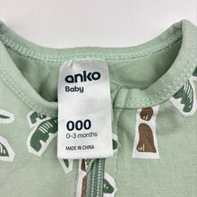 Load image into Gallery viewer, Unisex Anko, stretchy zip romper, GUC, size 000,  