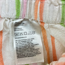 Load image into Gallery viewer, Girls H&amp;M, striped cotton / linen shorts, elasticated, GUC, size 3,  