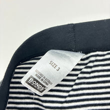 Load image into Gallery viewer, Unisex Bonds, striped stretchy leggings, marks on back, FUC, size 3,  