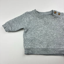 Load image into Gallery viewer, Boys Anko, grey marle quilted sweater / jumper, FUC, size 000,  