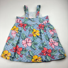Load image into Gallery viewer, Girls Jack &amp; Milly, lined organic cotton / linen floral dress, GUC, size 2, L: 50cm