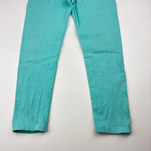 Load image into Gallery viewer, Girls Target, blue stretchy leggings, Inside leg: 44cm, FUC, size 6,  